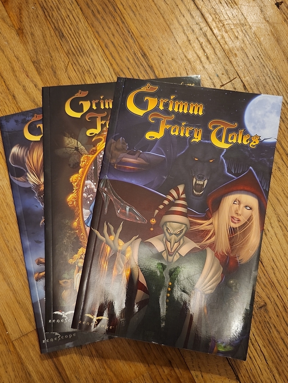 Grimm Fairy Tales Books. Volume 1, 2, and 3